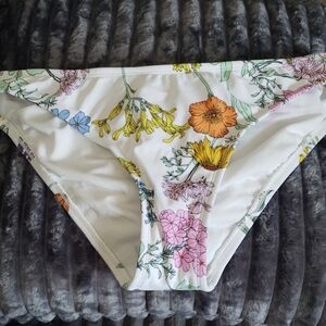 Kona Sol Floral Bikini Bottom Size M#